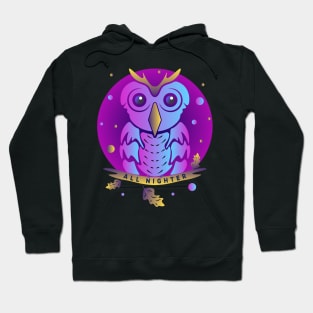 Abstracted Owl All Nighter Cyber Punk Hoodie